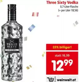 Interspar Three Sixty Vodka Angebot