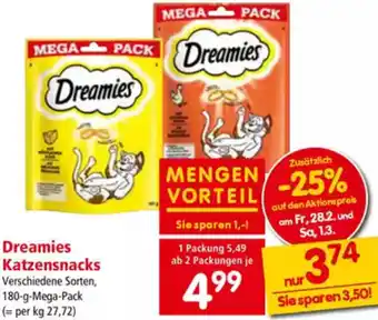 Interspar Katzensnacks Angebot