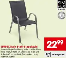 Interspar Basic Stahl-Stapelstuhl Angebot