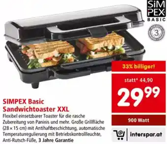 Interspar Sandwichtoaster Angebot