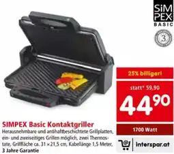 Interspar Kontaktgriller Angebot