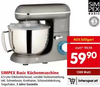 Interspar Küchenmaschine Angebot