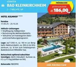 Hofer Reisen Bad kleinkirchheim Angebot