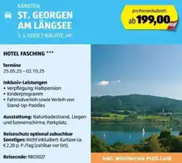 Hofer Reisen Kärnten st. georgen am längsee Angebot