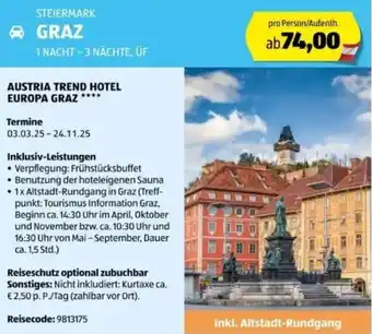 Hofer Reisen Steiermark graz Angebot