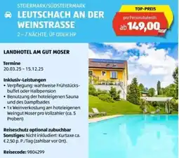 Hofer Reisen Steiermark/südsteiermark leutschach an der weinstrasse Angebot