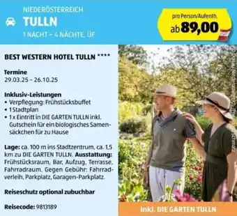 Hofer Reisen Niederösterreich tulln Angebot