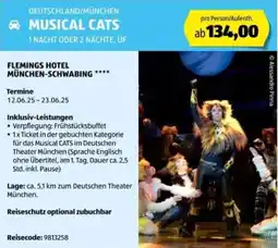 Hofer Reisen Deutschland/münchen musical cats Angebot