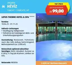 Hofer Reisen Ungarn hévíz Angebot