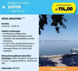 Hofer Reisen Ungarn/plattensee siófok Angebot