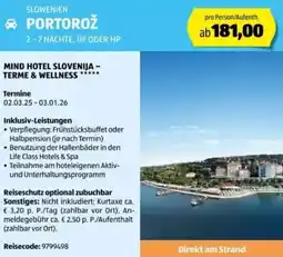 Hofer Reisen Slowenien portorož Angebot