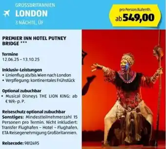 Hofer Reisen Grossbritannien london Angebot