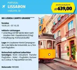 Hofer Reisen Portugal lissabon Angebot