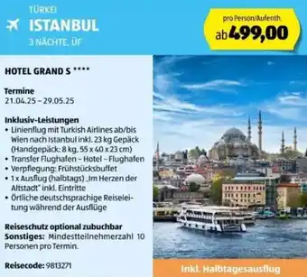 Hofer Reisen Türkei istanbul Angebot