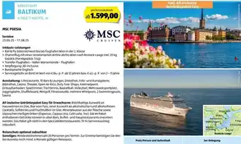 Hofer Reisen Kreuzfahrt baltikum Angebot