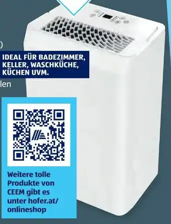 Hofer Ceem Luftentfeuchter 30L DH 300 Angebot