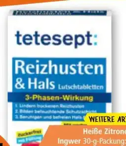 Norma Tetesept Reizhusten-Hals Lutschtabletten Angebot