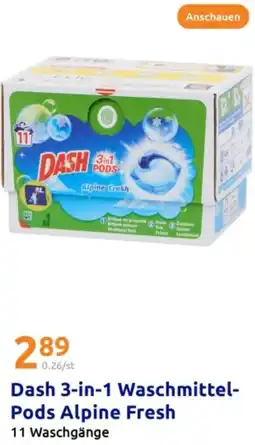 Action Dash 3-in-1 Waschmittel- Pods Alpine Fresh Angebot