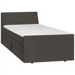 Möbelix Boxspringbett mit Bettkasten Nida 120x200 cm Graphitfarben Angebot