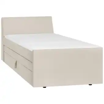 Möbelix Boxspringbett mit Bettkasten Nida 100x200 cm Creme Angebot