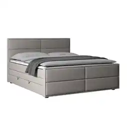 Möbelix Boxspringbett mit Bettkasten Palermo 180x200 Silberfarben Angebot