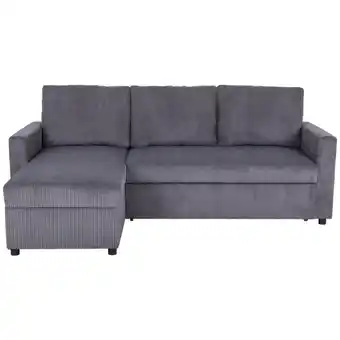 Möbelix Ecksofa Paris Anthrazit mit Schlaffunktion L: 215 cm Angebot