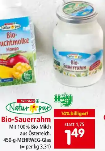 Interspar Bio-Sauerrahm Angebot