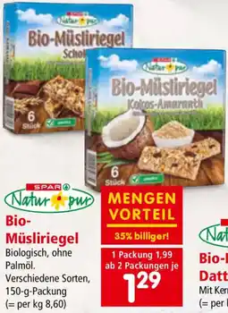 Interspar Bio- Müsliriegel Angebot