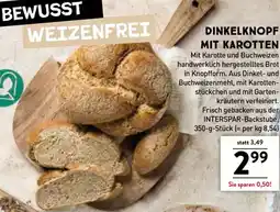 Interspar Dinkelknopf mit karotten Angebot