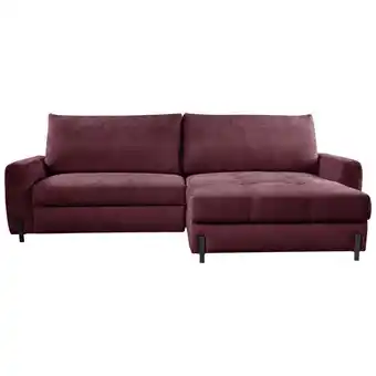 Möbelix Ecksofa Naomi Bordeaux/schwarz, 265 Cm Angebot