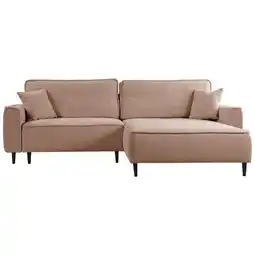 Möbelix Ecksofa Blues Rosa/schwarz, 263 Cm Angebot