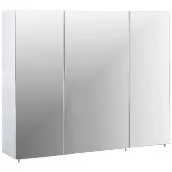 Möbelix Spiegelschrank Basic 900 3 Türen, Weiß Angebot