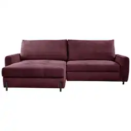 Möbelix Ecksofa Naomi Bordeaux/schwarz, 162 Cm Angebot