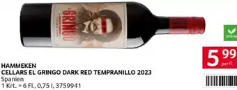 Transgourmet Cellars el gringo dark red tempranillo 2023 Angebot