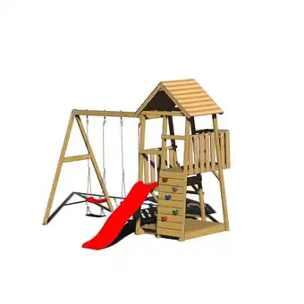 Möbelix Spieltum Salamander Naturfarben/rot, B: 340 Cm Angebot