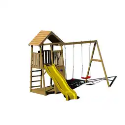 Möbelix Spielturm Pinguin Gelb/naturfarben, B: 340 Cm Angebot