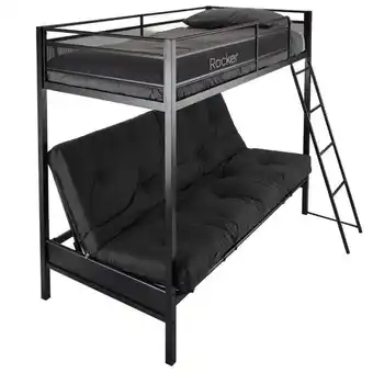 Möbelix Etagenbett Stronghold-frame Mit Matratze 90x190 Cm Schwarz Angebot