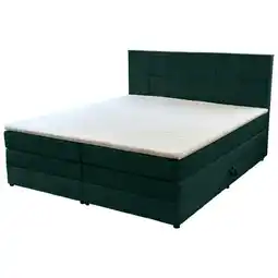 Möbelix Boxspringbett Mit Bettkasten Carla Dunkelgrün 180x200 Cm Angebot