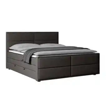 Möbelix Boxspringbett mit Bettkasten Palermo 180x200 Anthrazit Angebot