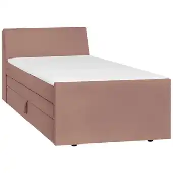 Möbelix Boxspringbett mit Bettkasten Nida 120x200 cm Altrosa Angebot