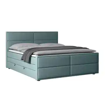 Möbelix Boxspringbett mit Bettkasten Palermo 180x200 Blau Angebot