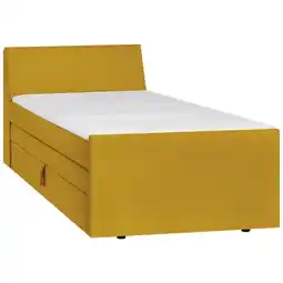 Möbelix Boxspringbett mit Bettkasten Nida 120x200 cm Gelb Angebot