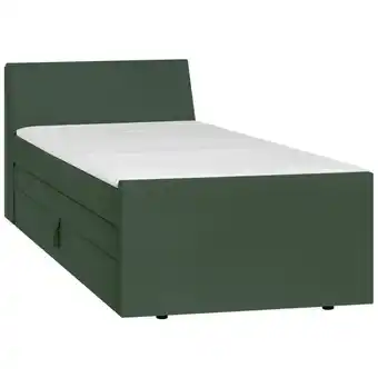 Möbelix Boxspringbett mit Bettkasten Nida 120x200 cm Grün Angebot