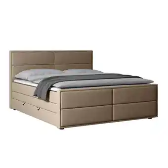 Möbelix Boxspringbett mit Bettkasten Palermo 180x200 Beige Angebot