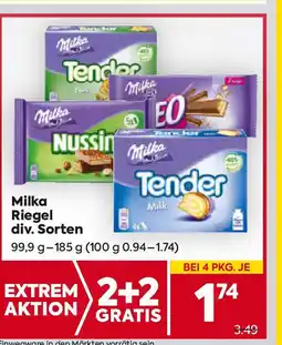 Billa Milka Riegel Angebot