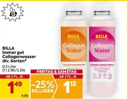 Billa Collagenwasser div. sorten billa Angebot