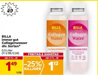 Billa Collagenwasser div. sorten billa Angebot