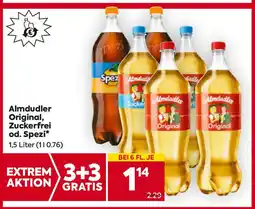 Billa Almdudler Original Zuckerfrei od Spezi Angebot