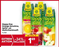 Billa Happy Day Orange Sunshine, Apfel od Multivitaminsaft Angebot