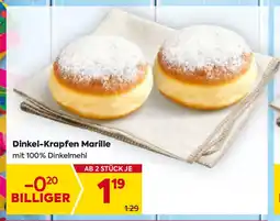 Billa Dinkel-Krapfen Marille BILLA Angebot